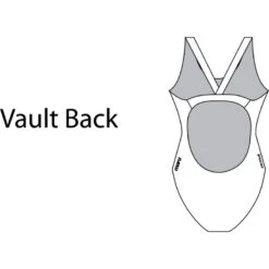Maru Damen Badeanzug Mercury Pacer Vault Back Blau -Schwimmbekleidungs Geschäft 217 02