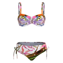 Wild Orchid Bandeau-Bikini