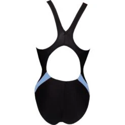 Chilliez Badeanzug DUO Schwarz-hellblau Schwimmtraining -Schwimmbekleidungs Geschäft Chilliez Badeanzug DUO schwarz gelb Schwimmtraining 539 03