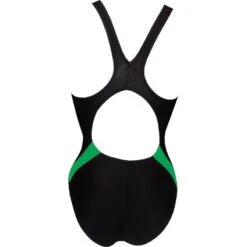 Chilliez Badeanzug DUO Schwarz-grün Schwimmtraining -Schwimmbekleidungs Geschäft Chilliez Badeanzug DUO schwarz hellblau Schwimmtraining 540 03
