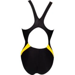 Chilliez Badeanzug DUO Schwarz-gelb Schwimmtraining -Schwimmbekleidungs Geschäft Chilliez Badeanzug DUO schwarz orange Schwimmtraining 541 03