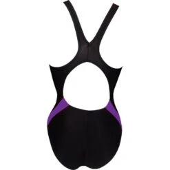 Chilliez Badeanzug DUO Schwarz-lila Schwimmtraining -Schwimmbekleidungs Geschäft Chilliez Badeanzug DUO schwarz royal Schwimmtraining 536 03