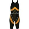 Chilliez Wettkampf Schwimmanzug Kneeskin Sharkskin Schwarz-orange -Schwimmbekleidungs Geschäft Chilliez Wettkampf Schwimmanzug Kneeskin Sharkskin schwarz b 543 01