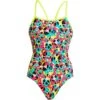 Funkita Damen Badeanzug Alotta Dots Single Strap -Schwimmbekleidungs Geschäft Funkita Damen Badeanzug Alotta Dots Single Strap 55 01