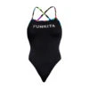Funkita Damen Badeanzug Beat It Black Strapped In -Schwimmbekleidungs Geschäft Funkita Damen Badeanzug Rain Down Strapped In 860 01