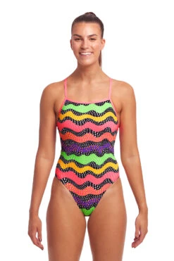 Schwimmbekleidungs Geschäft -Schwimmbekleidungs Geschäft Funkita Damen Badeanzug Worm Burner Tie Me Tight 805 02