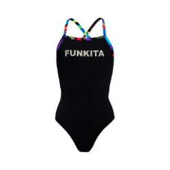 Funkita Mädchen Badeanzug Beat It Black Strapped In