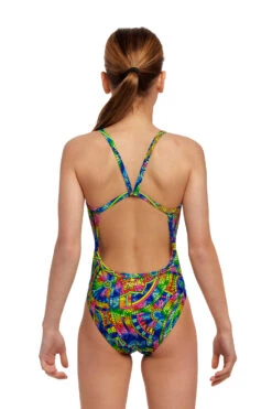 Funkita Mädchen Badeanzug Spin The Bottle Single Strap -Schwimmbekleidungs Geschäft Funkita Mdchen Badeanzug Spin The Bottle Single Strap 844 03