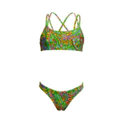 Funkita Mädchen Bikini Minty Mixer Criss Cross