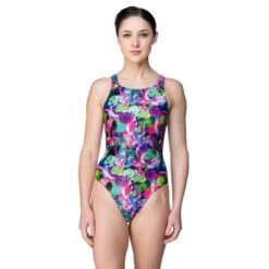 Maru Damen Badeanzug CIRCLES Pacer Vault Back Glänzend