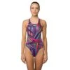 Maru Damen Badeanzug Fibre Optic Zone Back -Schwimmbekleidungs Geschäft Maru Damen Badeanzug Tropical Orchid Zone Back 631 01