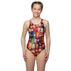 Maru Mädchen Badeanzug MARVELLOUS HEROES Glitzer