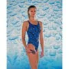 Maru Damen Badeanzug Mercury Pacer Vault Back Blau -Schwimmbekleidungs Geschäft Maru Mercury Pacer Vault Back blau 217 01