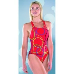 Maru Damen Badeanzug Twenty Tek Back Red