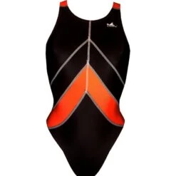 YINGFA Wettkampfanzug Speedsuit Schwarz/orange