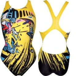 Yingfa Badeanzug Training Gelb-multi