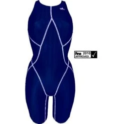 Yingfa Kneeskin Women Blau/weiß Wettkampf Schwimmanzug