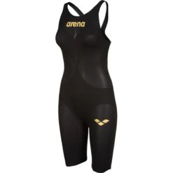 Arena Carbon Air 2 Wettkampfanzug Black-gold Offener Rücken