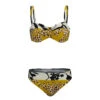 Santorini Sun Bandeau-Bikini -Schwimmbekleidungs Geschäft bandeau bikini gelb weiss schwarz fuerstenberg 27850448