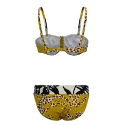 Santorini Sun Bandeau-Bikini -Schwimmbekleidungs Geschäft bandeau bikini gelb weiss schwarz fuerstenberg 27850448 2