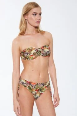 Schwimmbekleidungs Geschäft -Schwimmbekleidungs Geschäft bandeau bikini jungle zebra gruen peach fuerstenberg fashion 243 50203 2