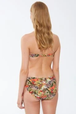 Zebra In Paradise Bandeau-Bikini -Schwimmbekleidungs Geschäft bandeau bikini jungle zebra gruen peach fuerstenberg fashion 243 50203 3