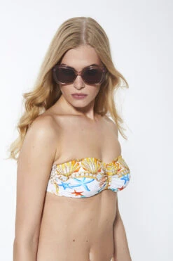 Seashell Bay Bandeau-Bikini -Schwimmbekleidungs Geschäft bandeau bikini seashell bay fuerstenberg fashion muscheln bunt 28450448 67 4