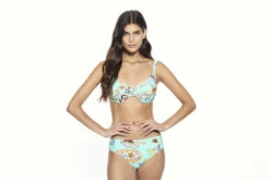 Minty Mind Bügel-Bikini -Schwimmbekleidungs Geschäft bikini strand beach t rkis mint minty mind paisley hochwertig 286 50410